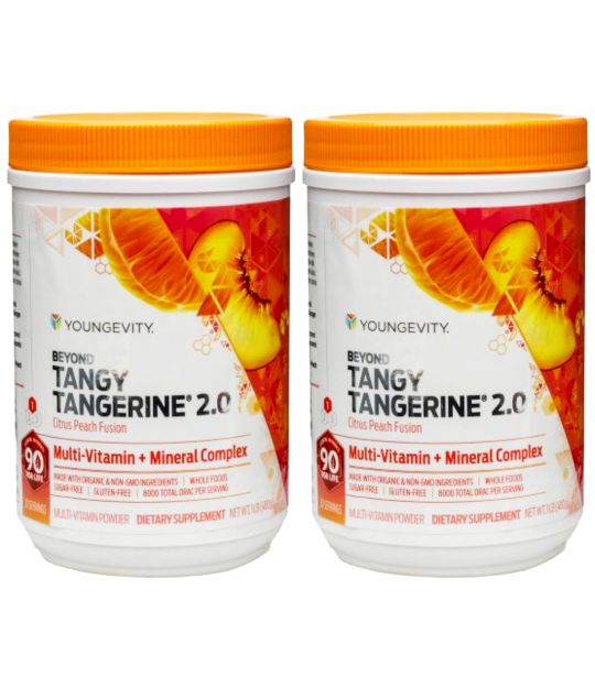 | Youngevity Twin Tangerine Beyond Tangy Pack Peach Citrus | BTT 2.0 |