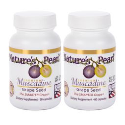 Nature’s Pearl®  Premium Muscadine Grape Seed - 60 capsules each (2-bottles)